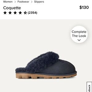 UGG Coquette Dark Blue Slippers